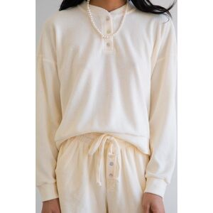 Donni terry henley sweatshirt